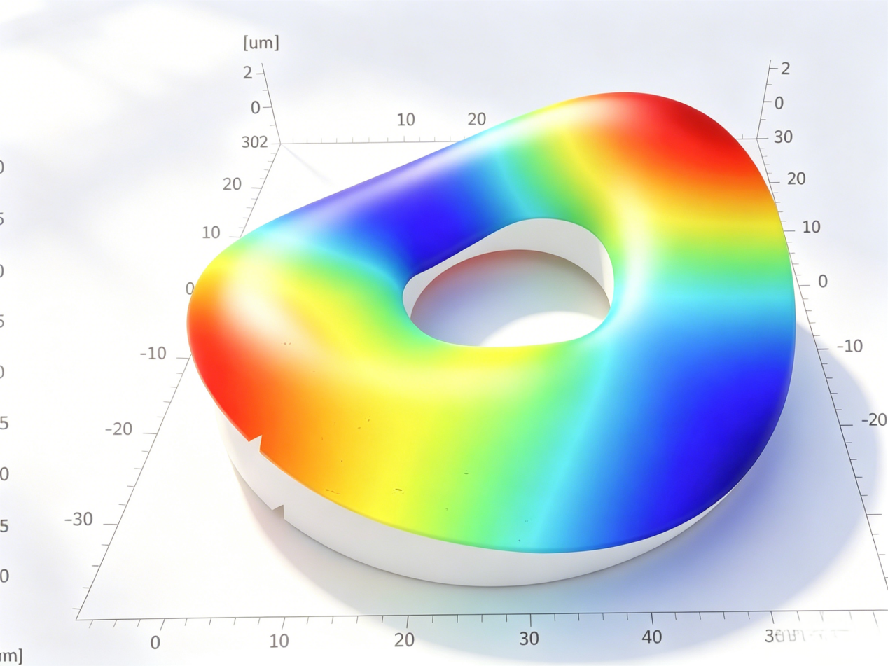 盘片热处理形变导致平面度超标（Flatness Overlimit），光学轮廓仪锁定机械硬盘热加工工艺异常